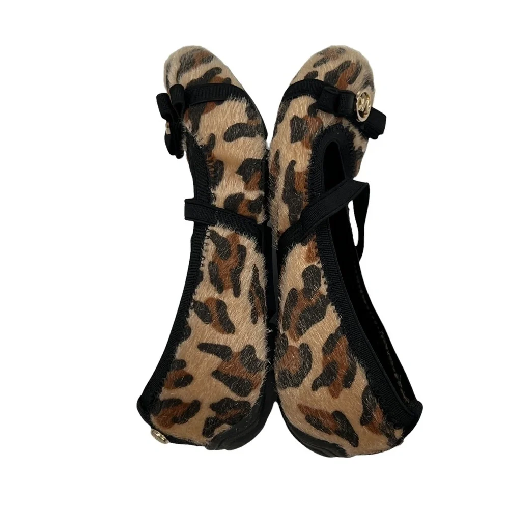 Michael Kors Cheetah Slip On Ballet Flats Size 11 Toddler Girl's